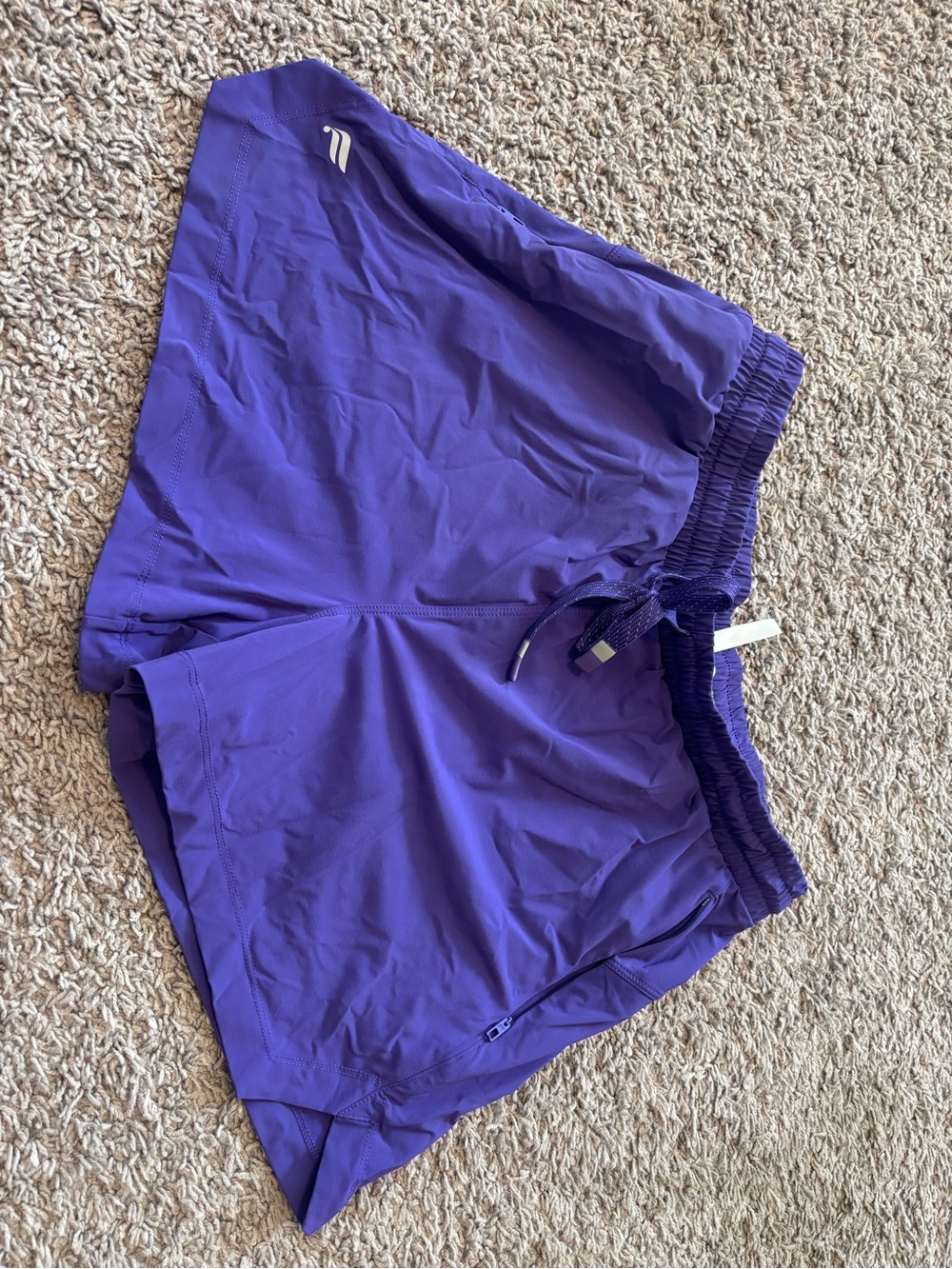 Fabletics Violet Running Shorts with Drawstring